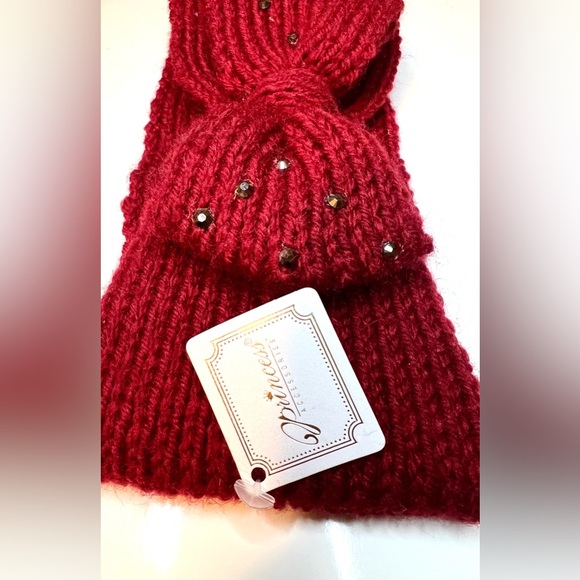 Winter Rosette Knit Headbands Chunky Knit Headband - Picture 2 of 2